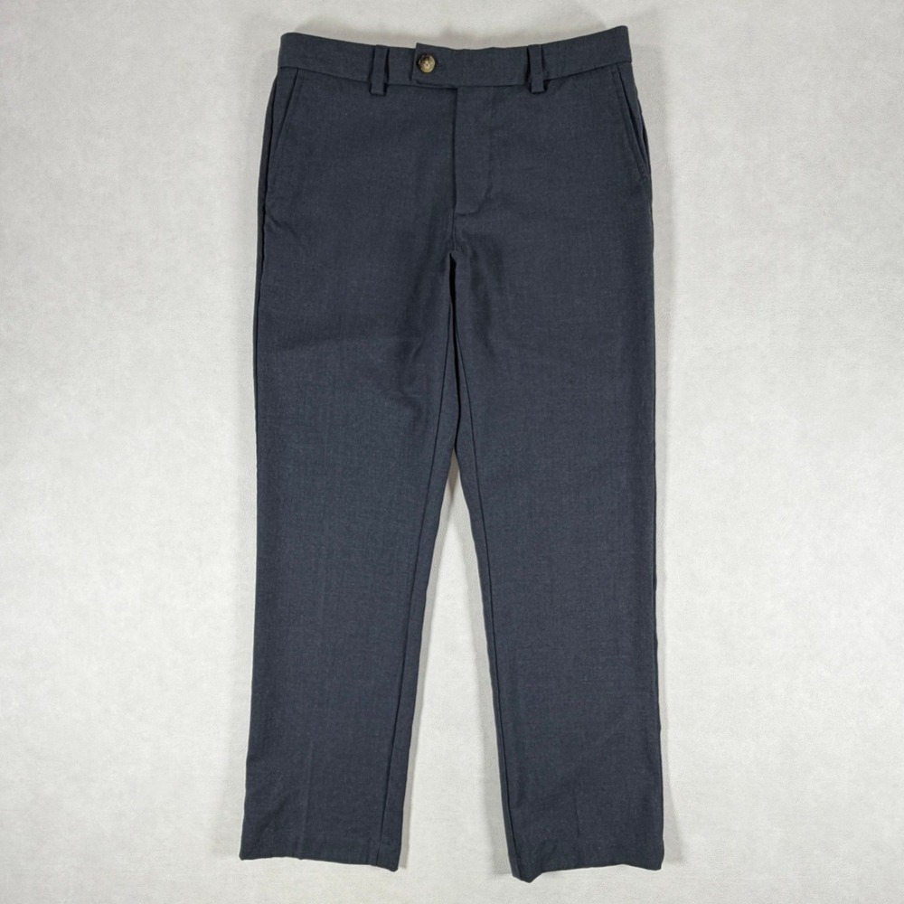 Vineyard Vines Burgee Pants Mens 30x30 Charcoal Gray 100% Wool Dress Trousers